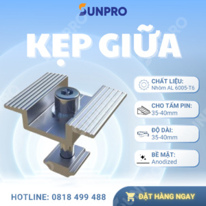 kẹp giữa điện mặt trời