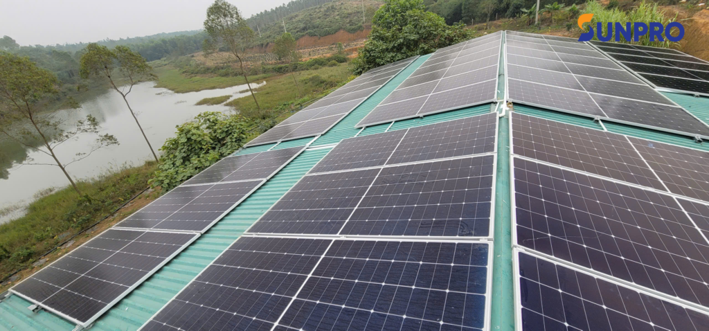 Hệ điện mặt trời trang trại 50kW tại Phú Thọ