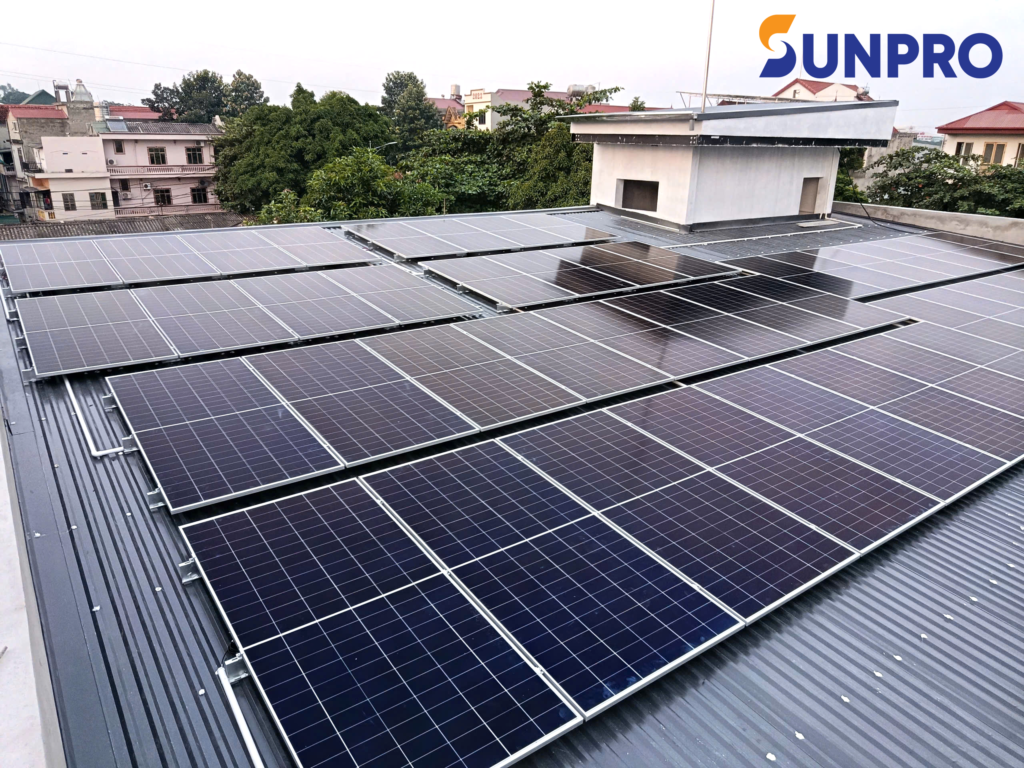 công trình điện mặt trời tại Việt Trì gần 30kw