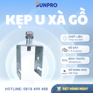 Kẹp U Xà Gồ Điện Mặt Trời