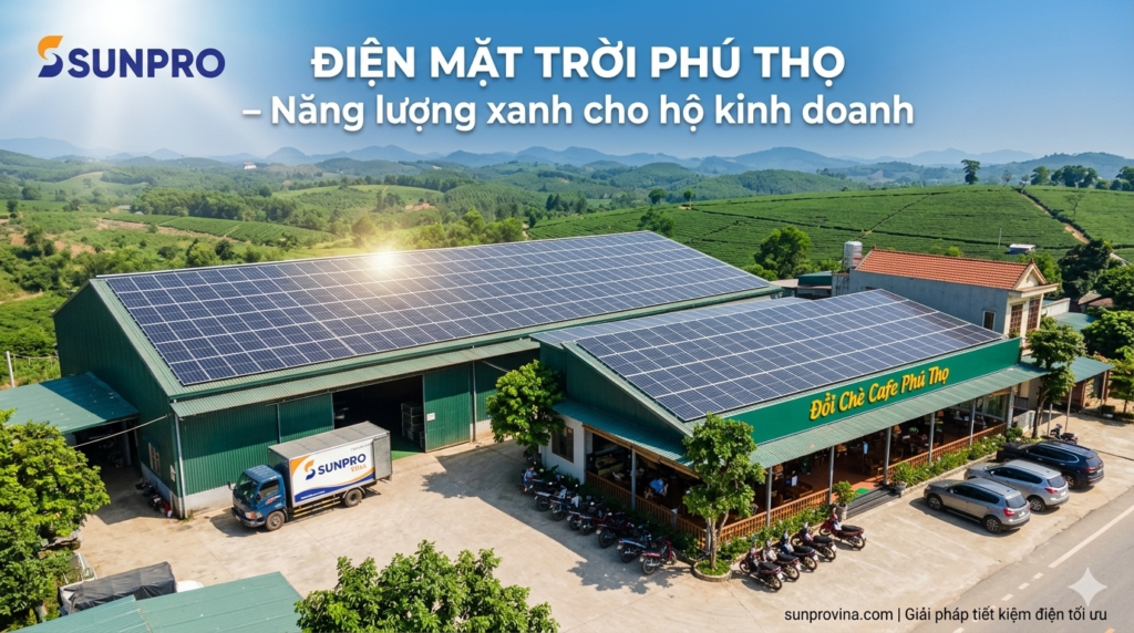Điện mặt trời Phú Thọ – Năng lượng xanh cho hộ kinh doanh