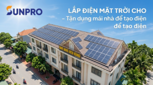Lắp điện mặt trời cho nhà nghỉ – Tận dụng mái nhà để tạo điện