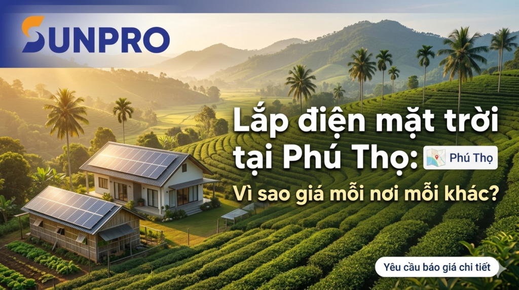 Lắp điện mặt trời tại Phú Thọ Vì sao giá mỗi nơi mỗi khác