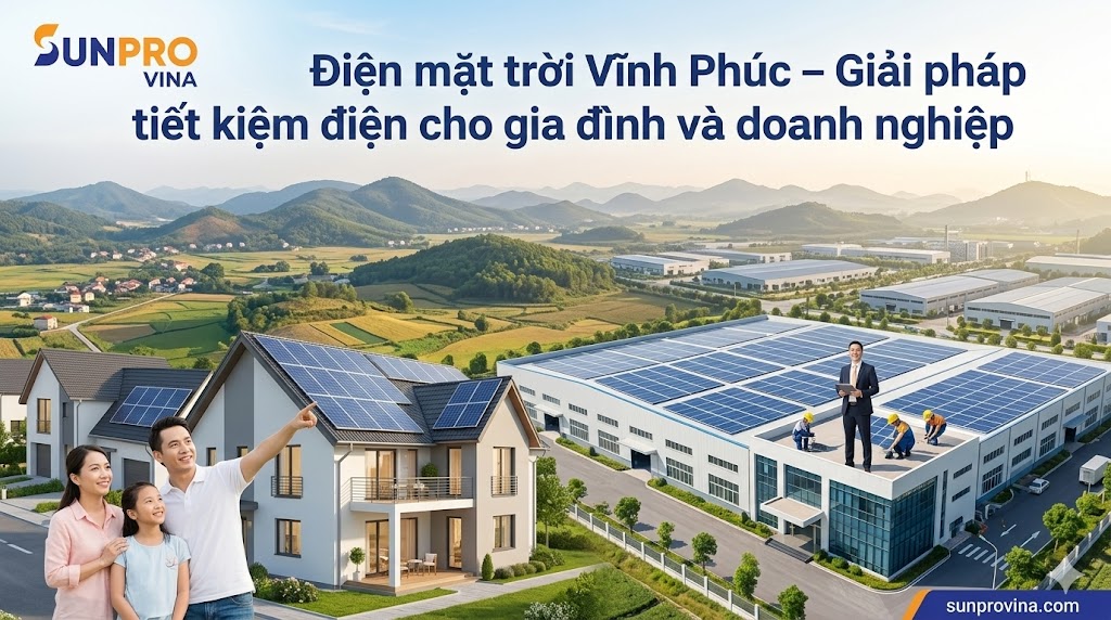 điện mặt trời tại Vĩnh Phúc