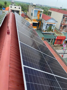 công trình điện mặt trời áp mái tại Hà Nội công suất 10.2kW