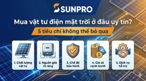 Mua vật tư điện mặt trời ở đâu uy tín