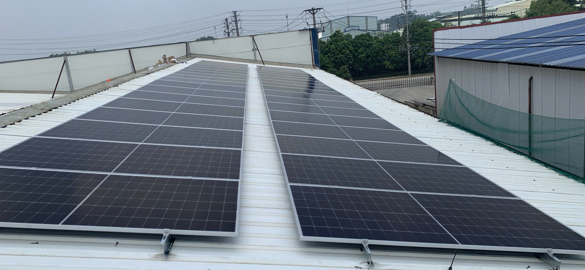Hệ điện mặt trời Vĩnh Phúc cho nhà máy