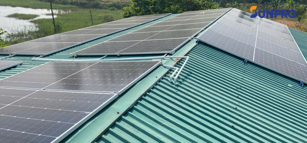 điện mặt trời không có pin lưu trữ