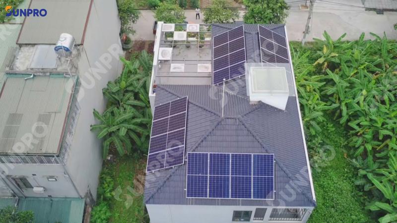 Ảnh hoàn thiện công trình điện mặt trời