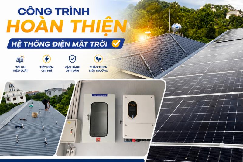 Hoàn thiện hệ thống điện mặt trời