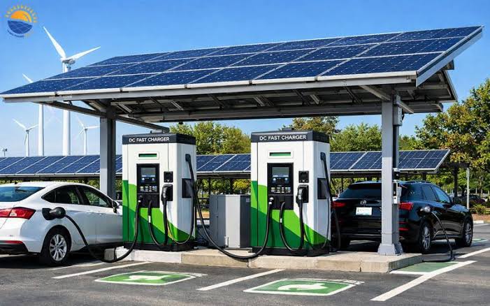 Vì sao trạm sạc xe điện nên kết hợp điện mặt trời?