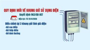 khung giờ điện cao điểm