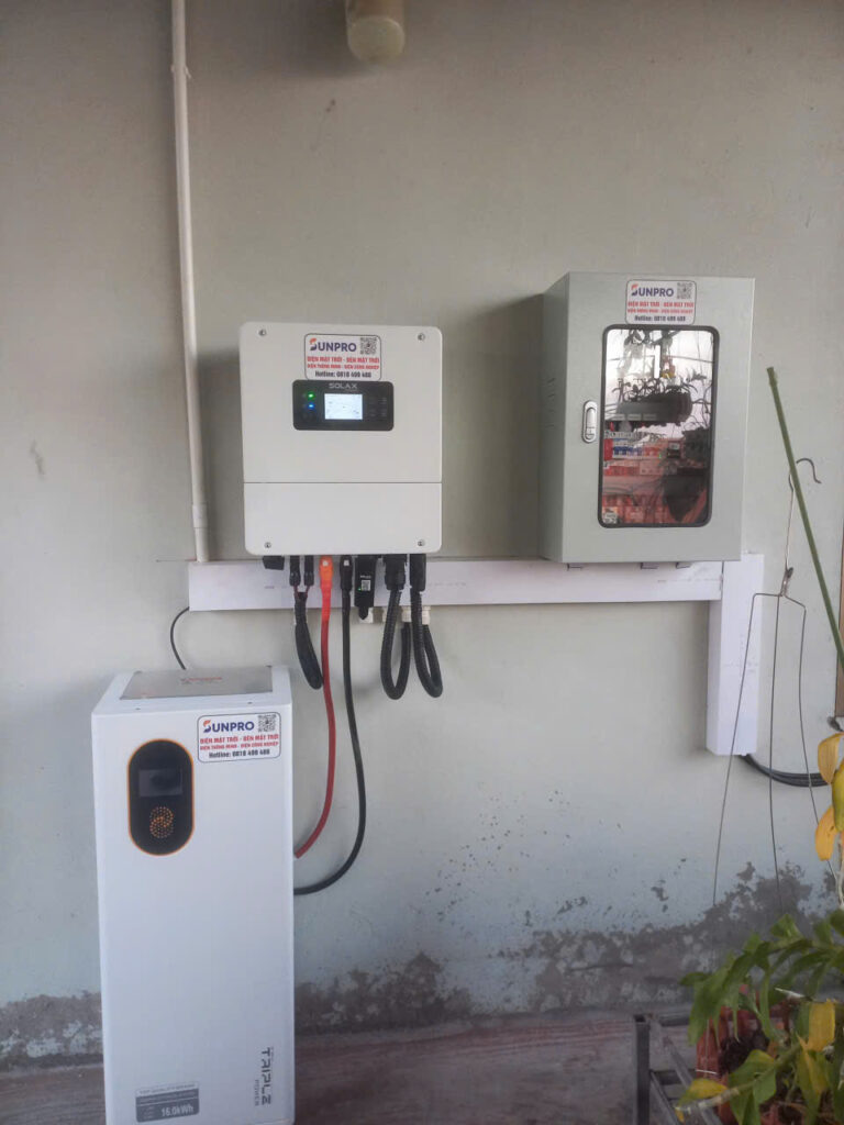 Hệ thống điện mặt trời Hybrid 6kW