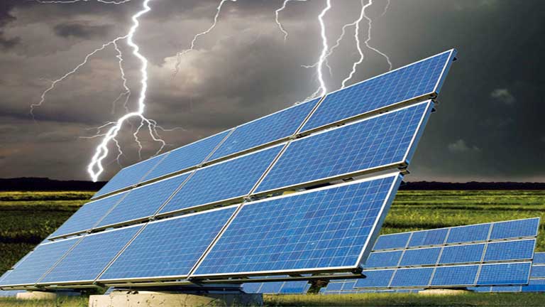 Giải pháp bảo vệ hệ thống điện mặt trời khỏi sét đánh 100%